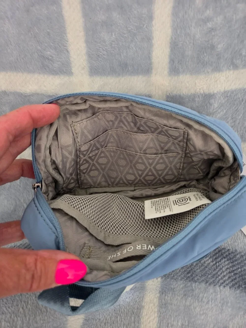 Athleta, All About Crossbody Belt Bag Color, Coastal Blue, NWT